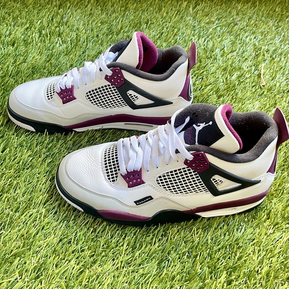 Jordan 4 Retro Paris Saint-Germain Bordeaux Size 10 - Picture 9 of 11